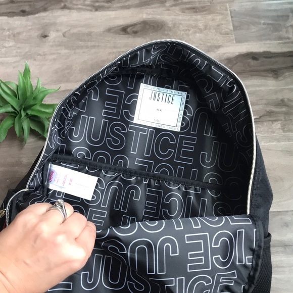 JUSTICE sport girls Graffiti Backpack - NEW with tags - Picture 11 of 13